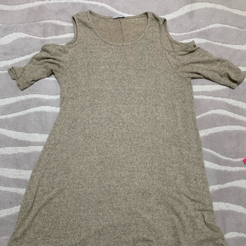 Open shoulder dress